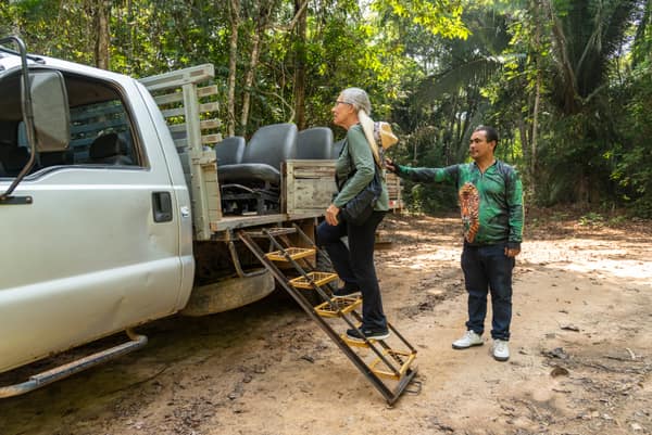 SouthWild Amazon Lodge, Truck safari on private roads