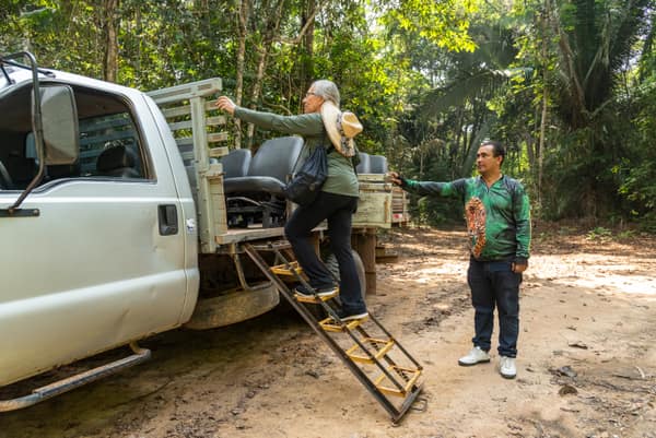 SouthWild Amazon Lodge, Truck safari on private roads