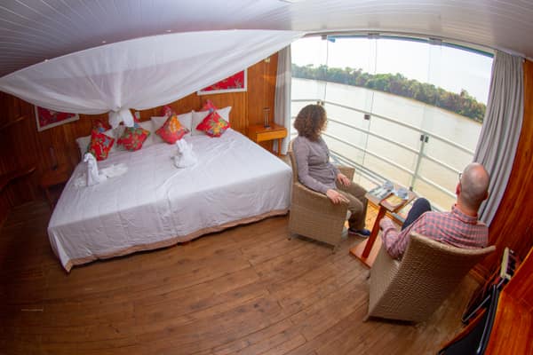 A Jaguar Suites room aboard the flotel