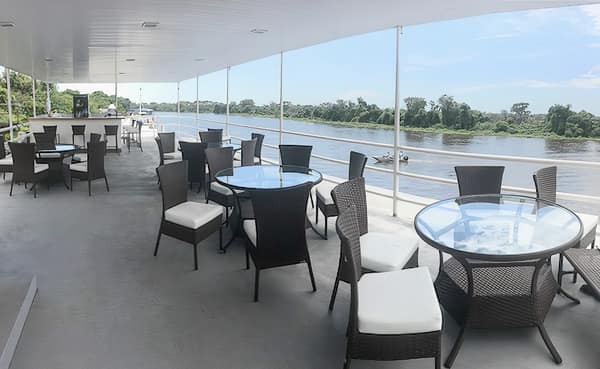 The open-air top deck
