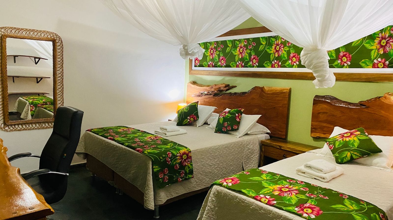 A guest room at SouthWild Pantanal Lodge