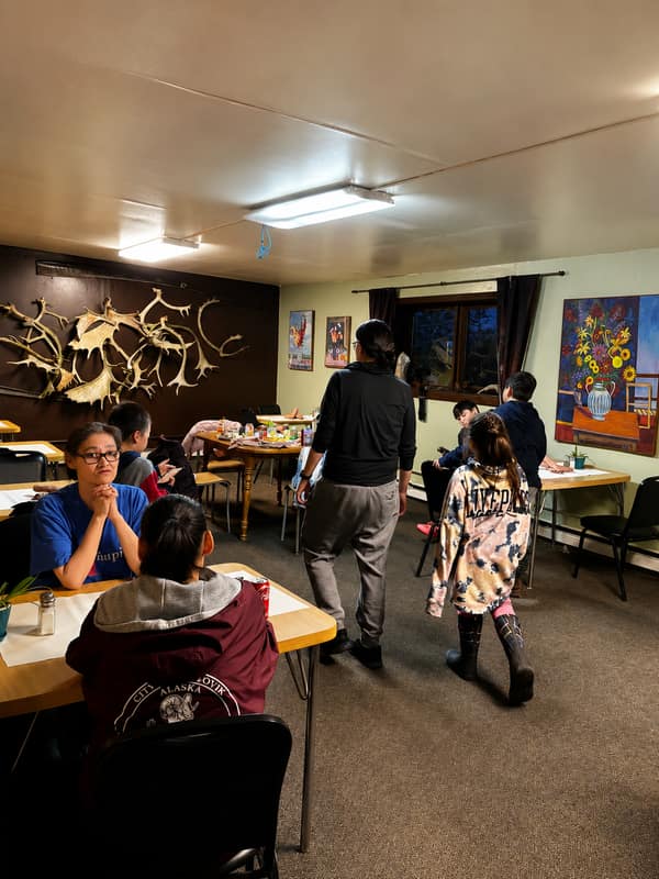 Guests in the Boneyard Bistro dining room at Waldo Arms