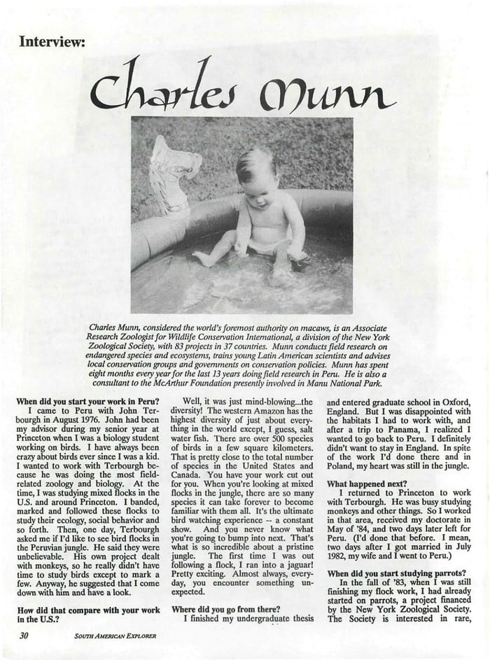 Cover of Interview: Charles Munn