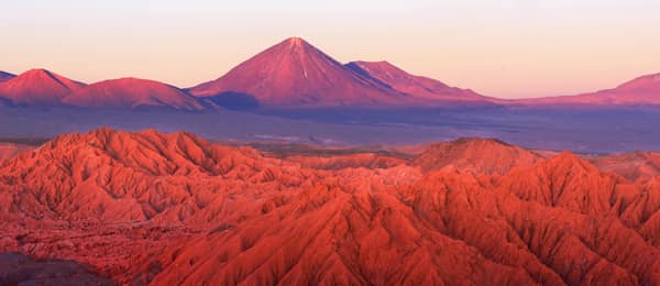 Licancabur volcano above the Catarpe valley