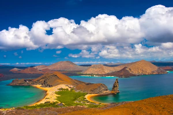 Pinnacle Rock and Bartolomé Island, Galápagos