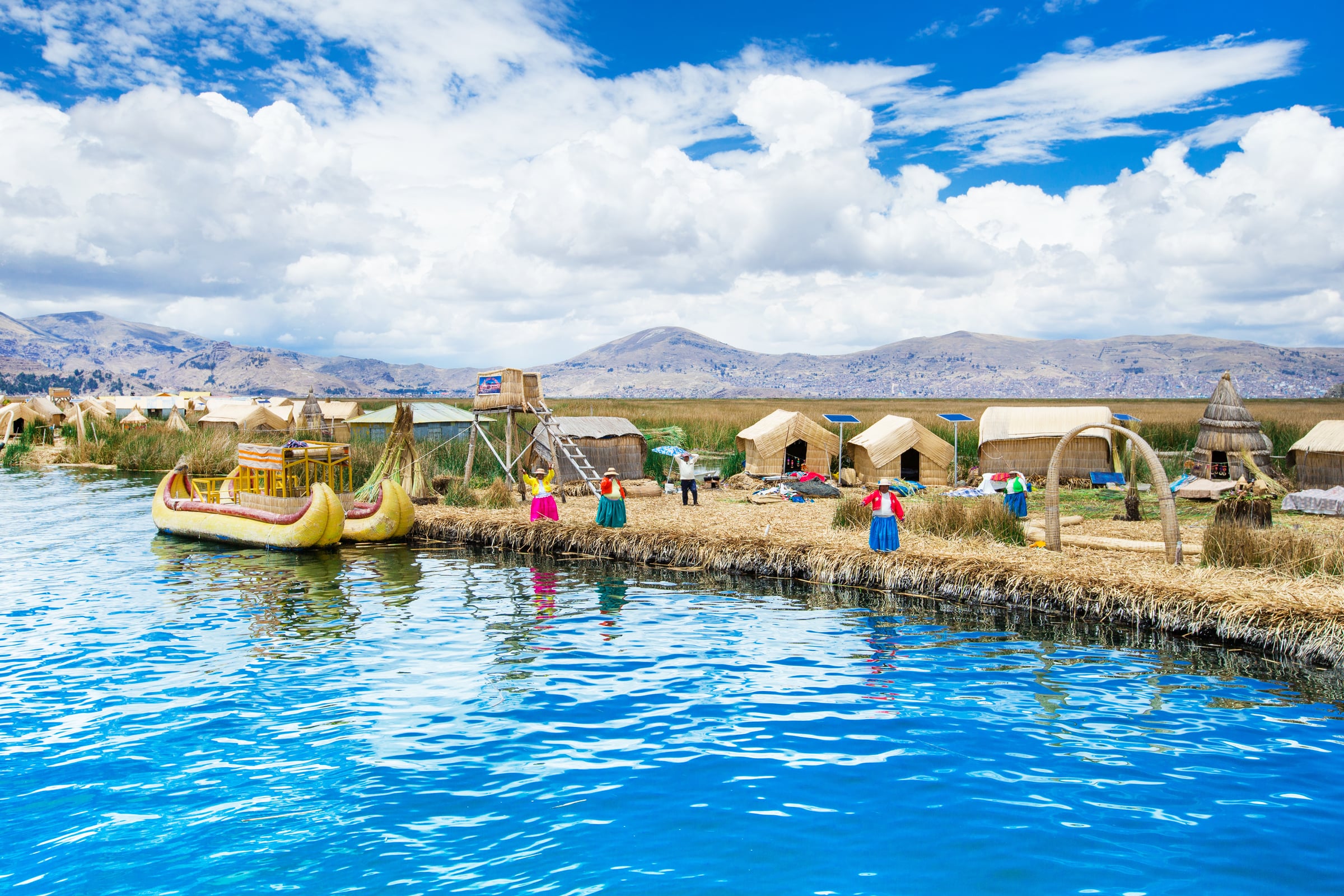 Lake Titicaca, Puno, Puno, Peruvian Altiplano, Peru