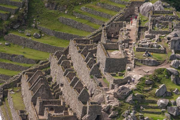 Terraces and stairways of the Machu Picchu citadel