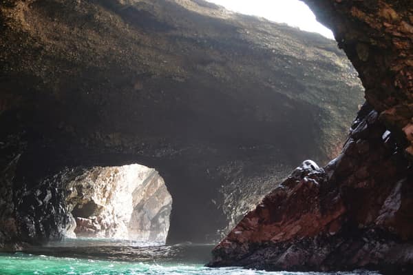 A sea cave at the Ballestas Islands