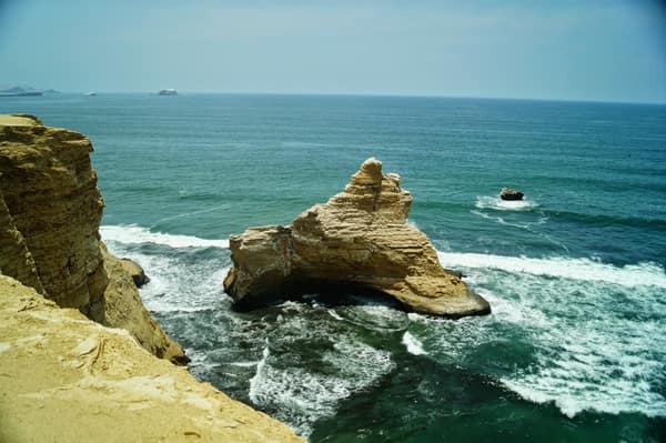 A sea stack off the Paracas cliffs