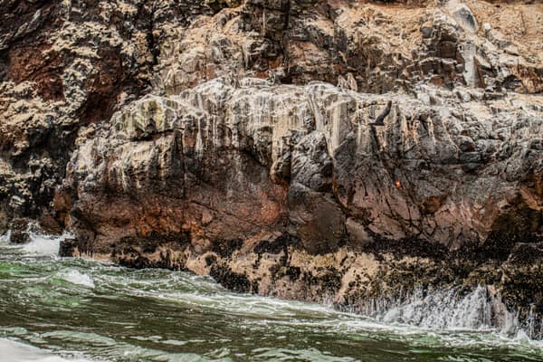 Guano-streaked rocks of the Ballestas Islands